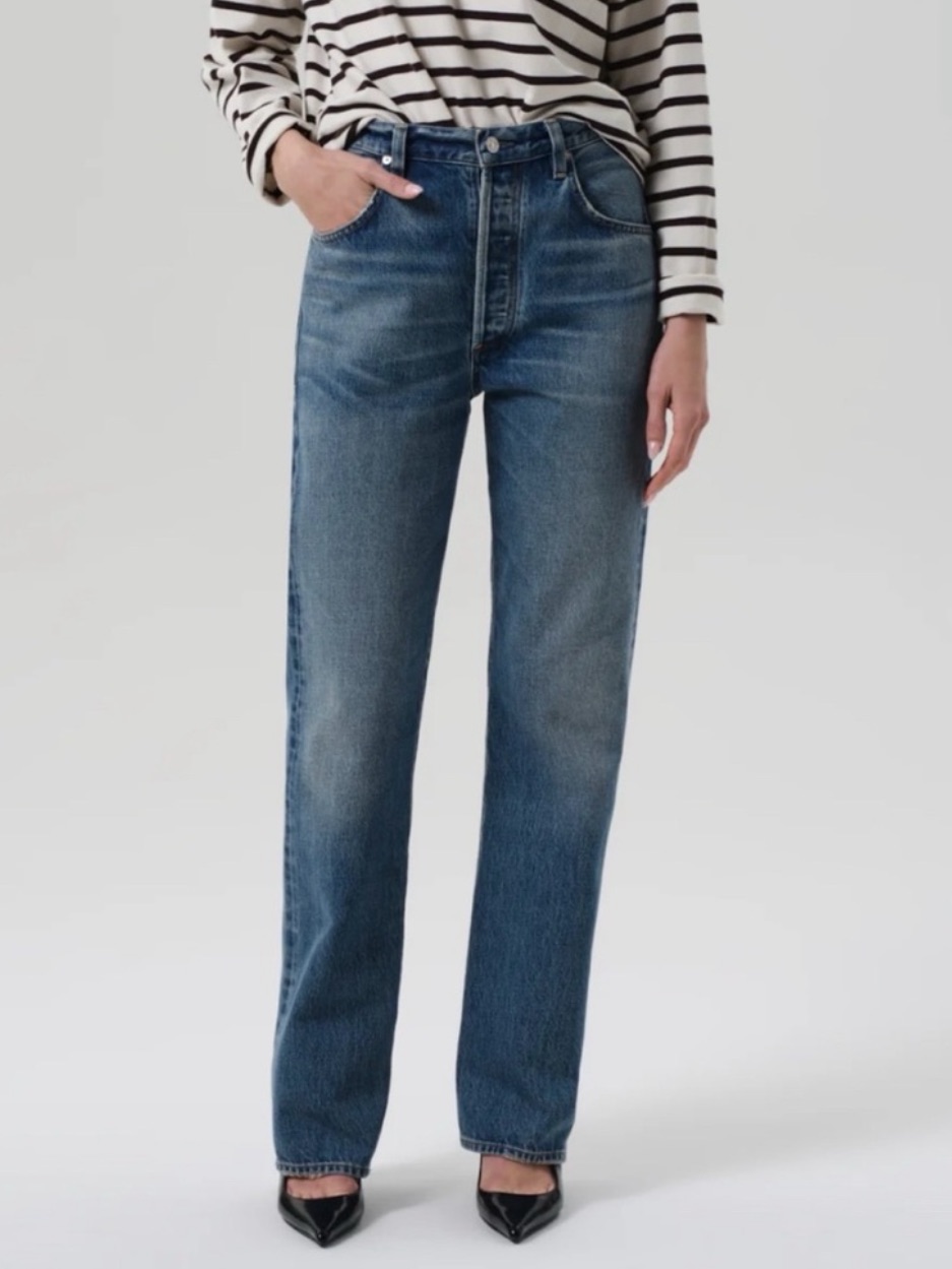Nwt Citizens Of Humanity Baretta Straight-Leg Jeans Babylonia Blue 28